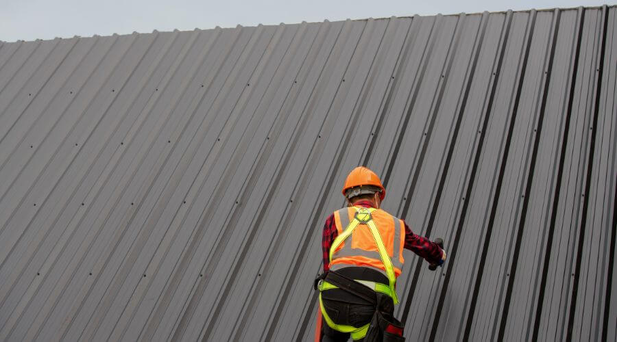 Professional metal roof installation services in Flom, MN